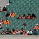 Fans watch the NFL football game between the Cincinnati Bengals and Jacksonville Jaguars October 20, 2019 in Cincinnati, Ohio.